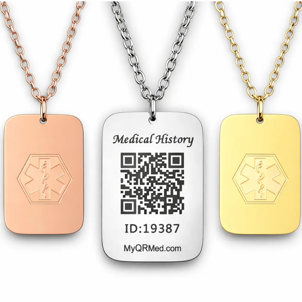 Chiq Medical Emergency ID Necklace